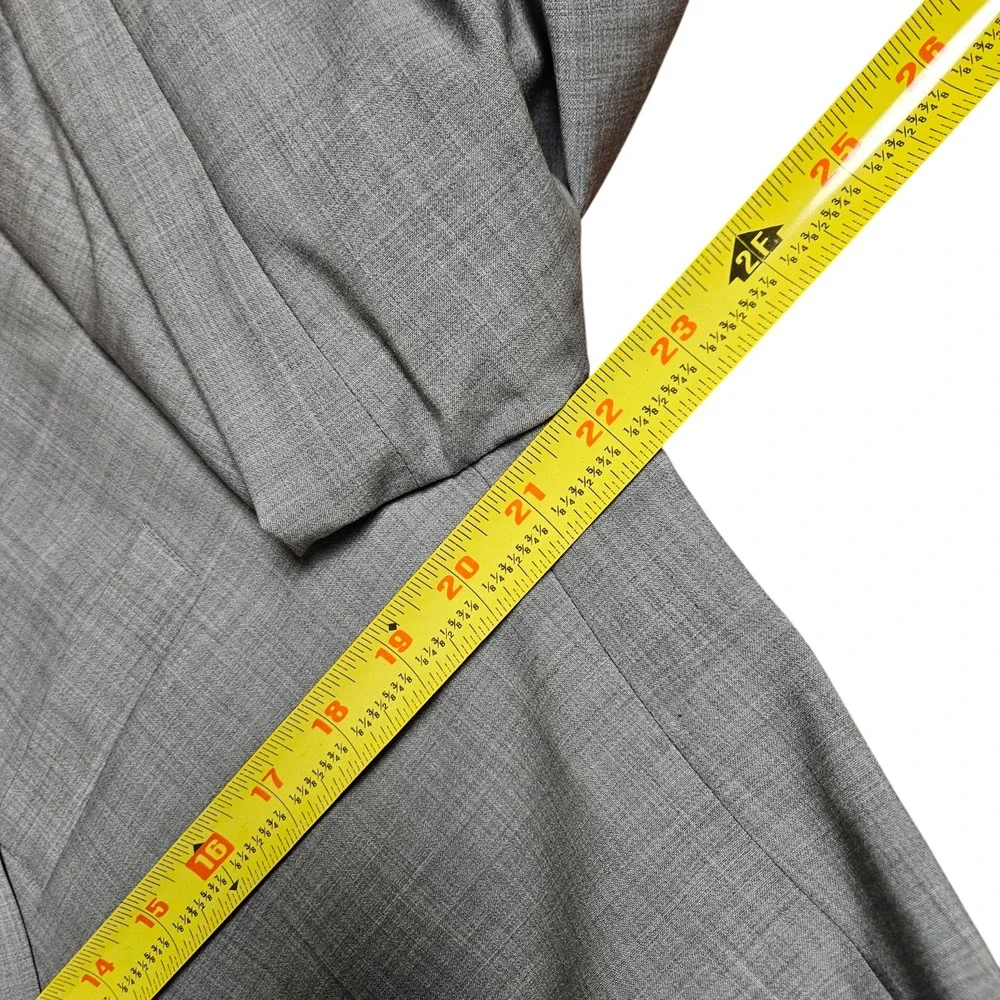 Ralph Lauren Wool Sport Coat Blazer Suit Jacket Lined Stretch‎ Mens 42L Gray
